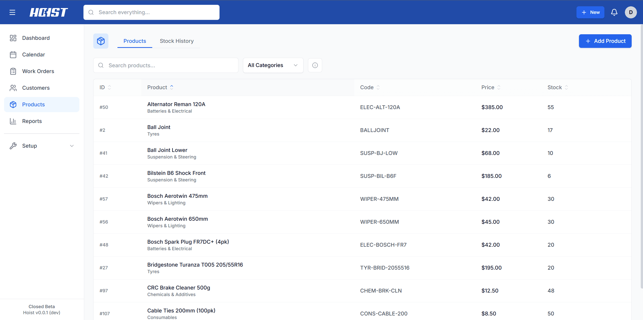 Inventory Tracking Preview