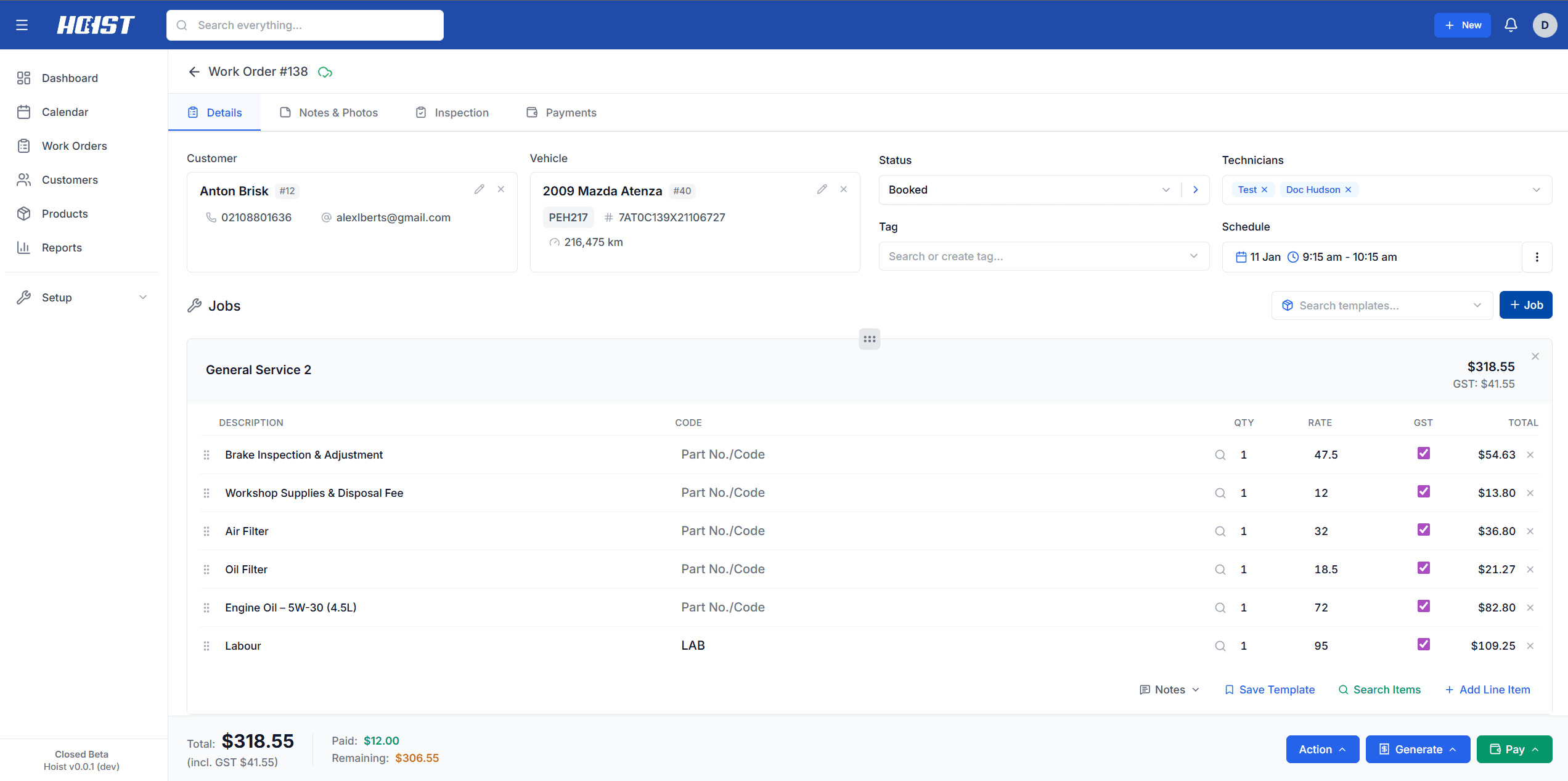 Work Order Management Preview